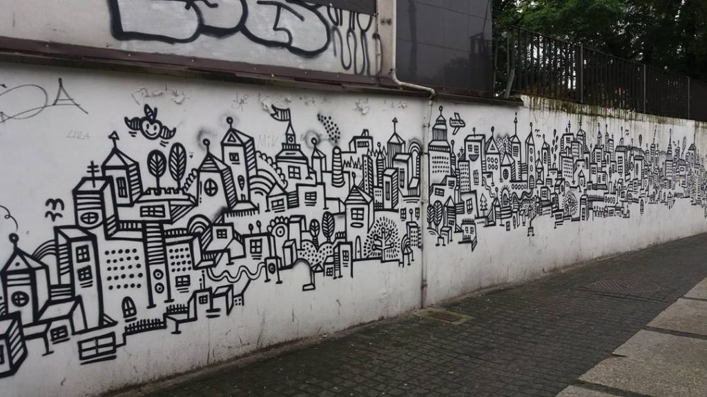 Ciekawe graffiti / mural