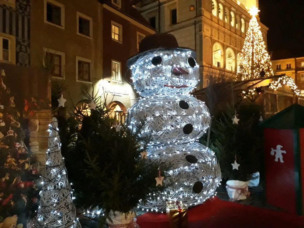 Stary rynek w Poznaniu Boże narodzenie 2019