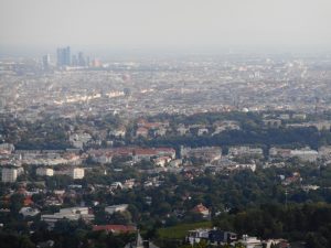 Kahlenberg - Panorama Wiednia w Austrii