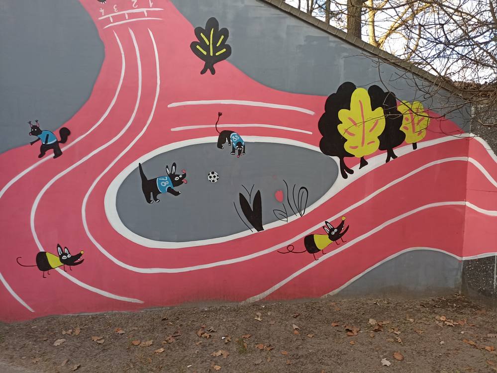 mural na Sołaczu Poznań