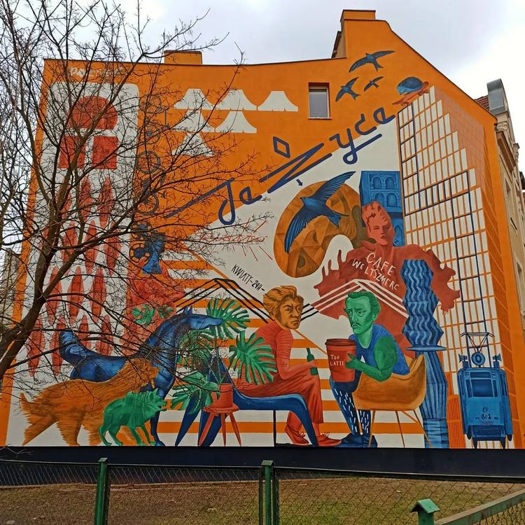 mural na Jeżyckiej Poznań