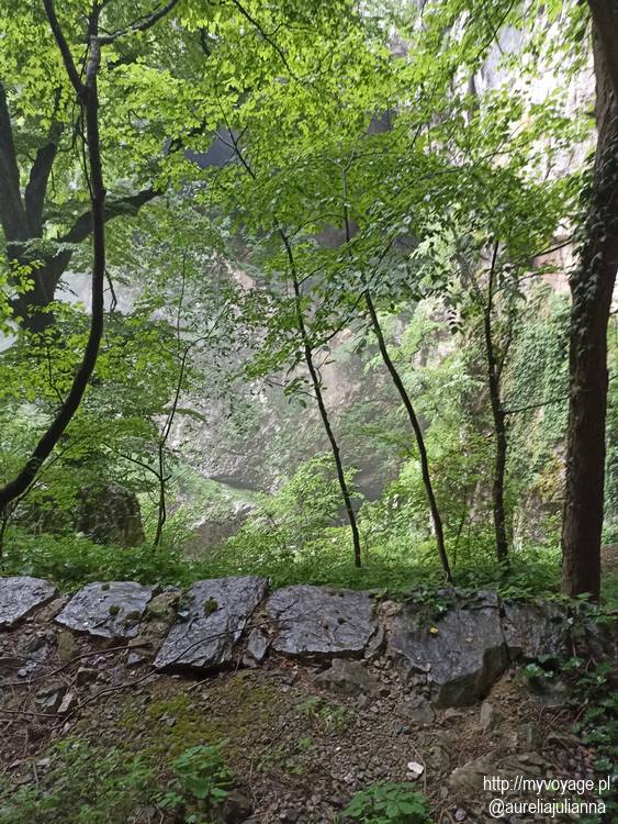 Rzeka Reka w jaskiniach Szkocjańskich