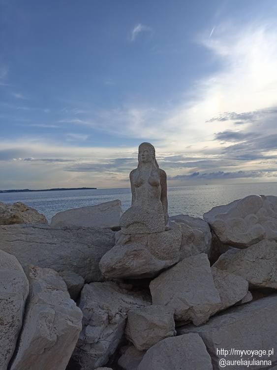 Syrenka w Piranie nad Możem Adriatyckim