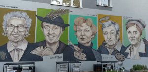 Mural upamiętniający wybitne Poznanianki