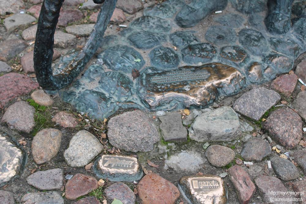 Kamienie z nazwami sponsorów pomnika Starego Marycha