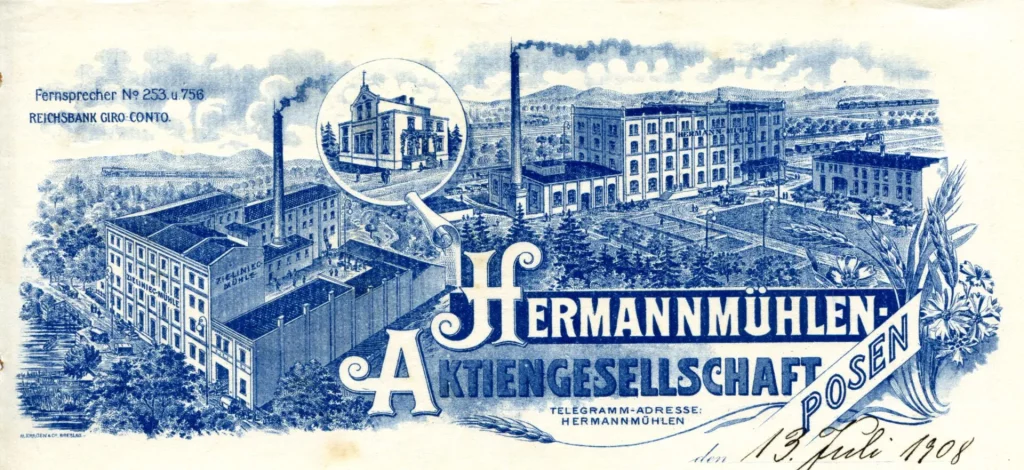 Młyn hermanka dawna reklama zakładu