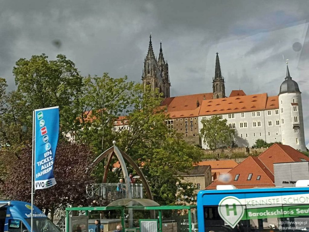 widok na zamek w Miśni