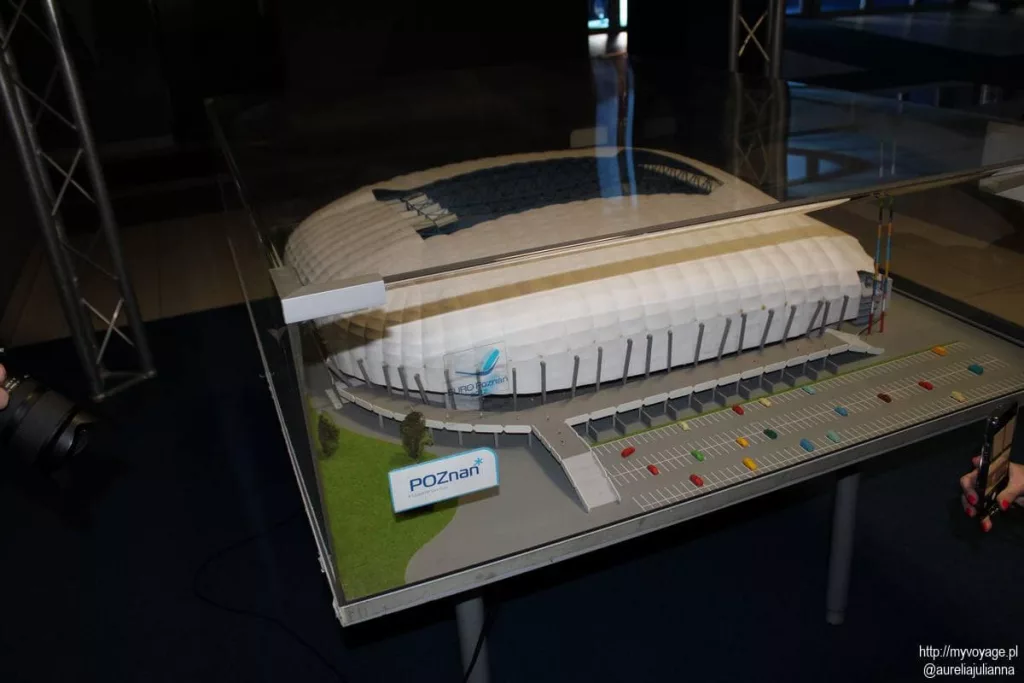 makieta stadionu miejskiego w poznaniu