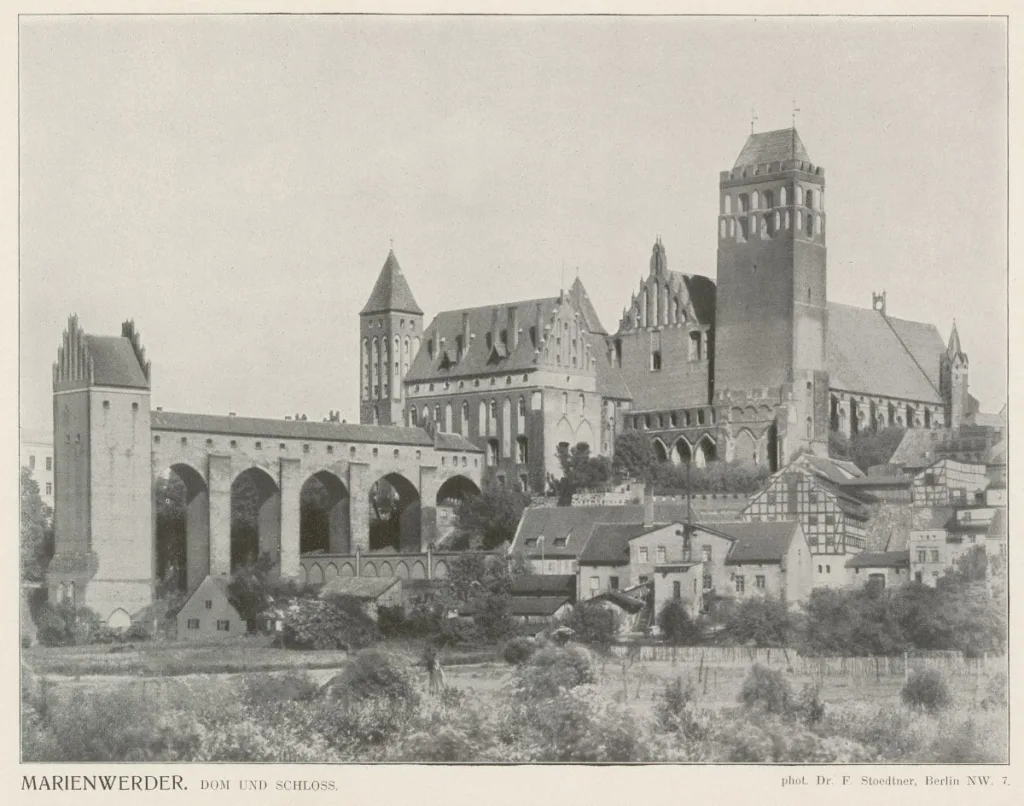 Deutsch: Marienwerder, Dom und Schloss 1910