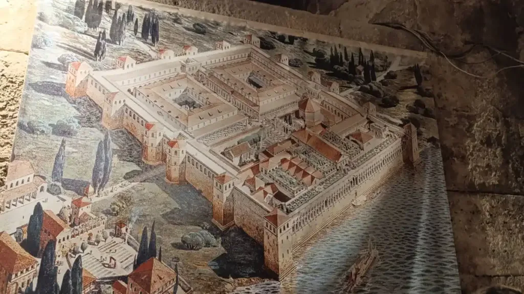 mapa Pałacu Dioklecjana w Splicie