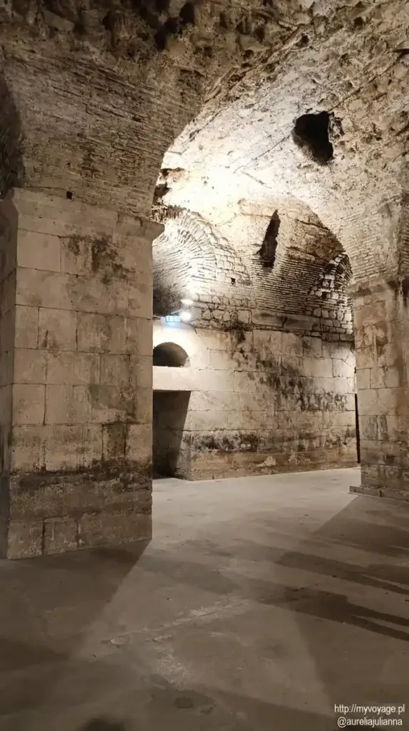 podziemia Pałacu Dioklecjana w Splicie