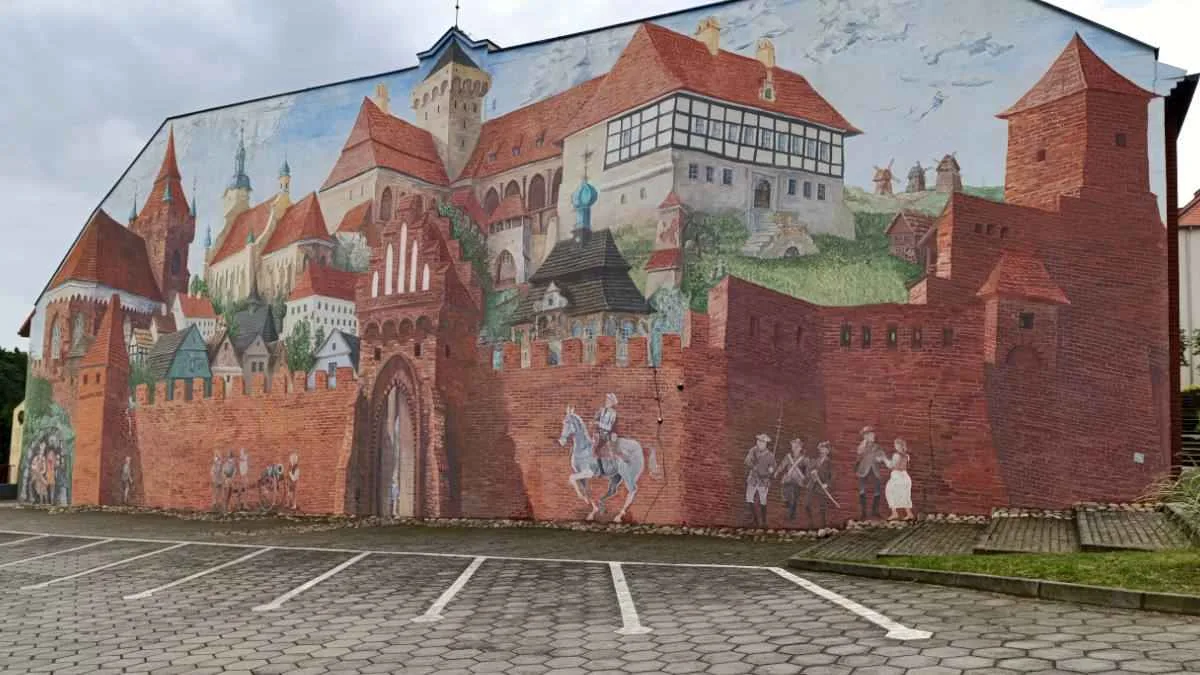 Mural historyczny w Pyzdrach
