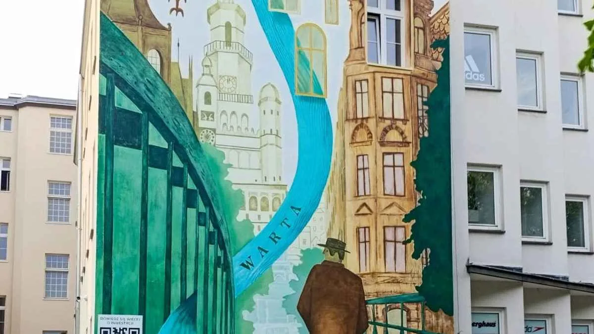 Mural Rzeka warta Poznania – Poznań
