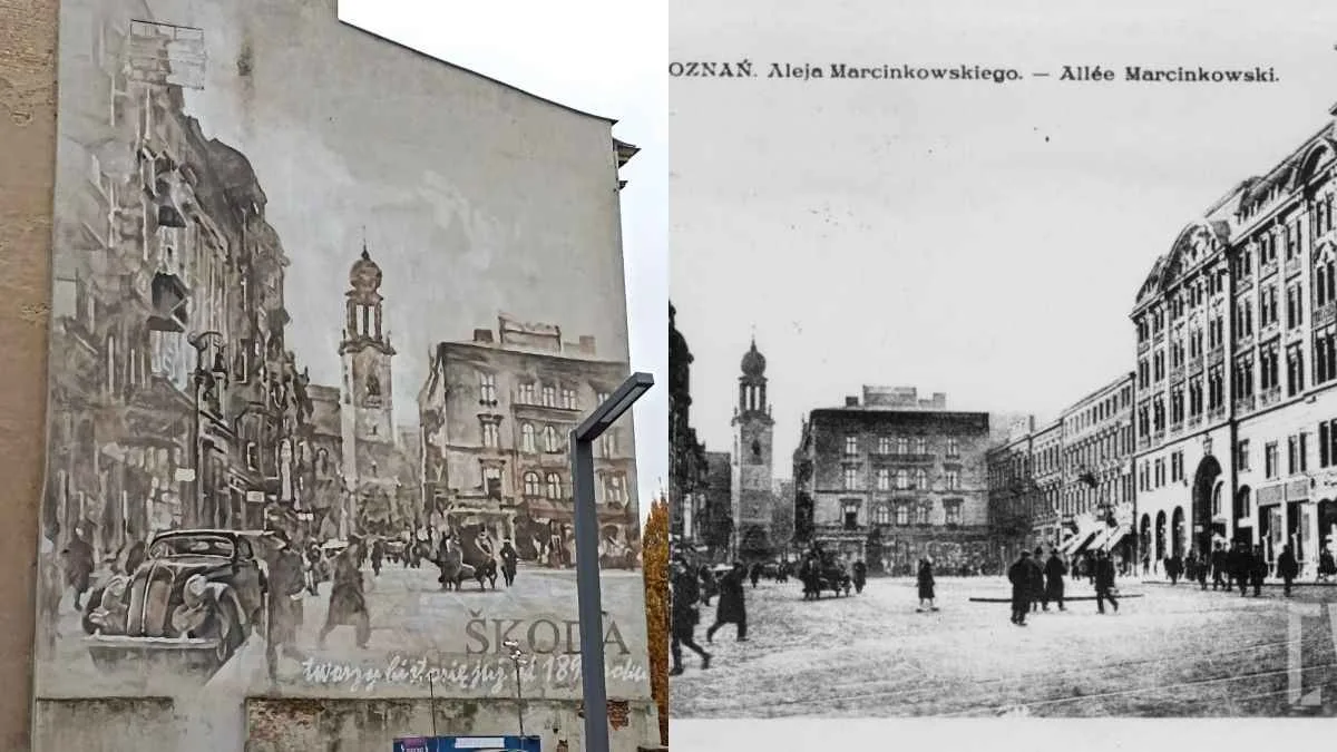 Mural na Alejach Marcinkowskiego w Poznaniu