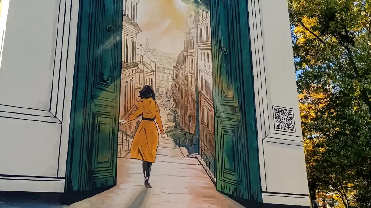 Drzwi do innego świata na Wildzie (mural)