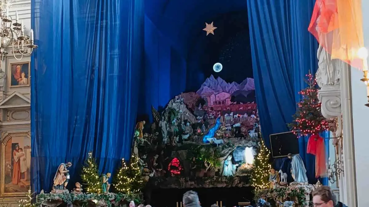 Szopka w kościele Franciszkanów w Poznaniu