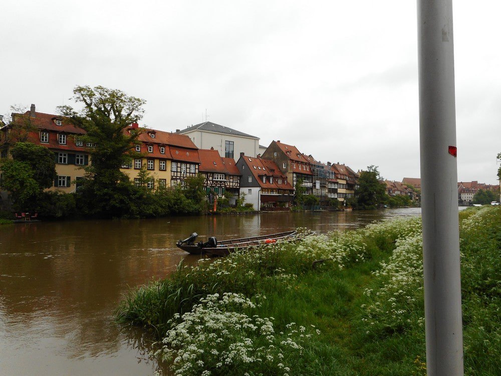 Rzeka Regnitz w Bambergu