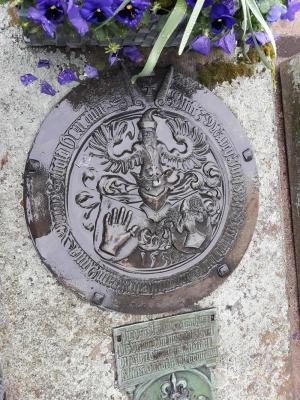 Herb na grobie Cmentarz w Norymberdze