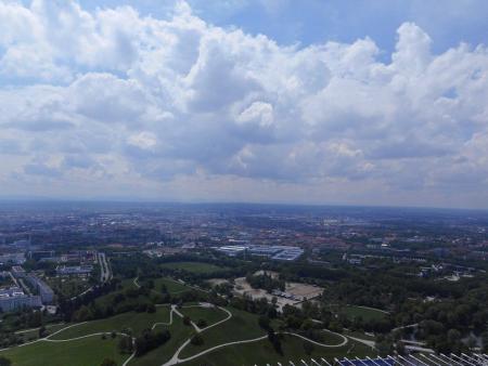 Krajobraz Monachium z Wierzy Olimpijskiej
